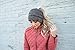 Funky Junque Women's Winter Criss Cross Beanie Bun Hat with Ponytail Hole - 4 Tone Mix - Grey, Black, Beige, Lt French Beige