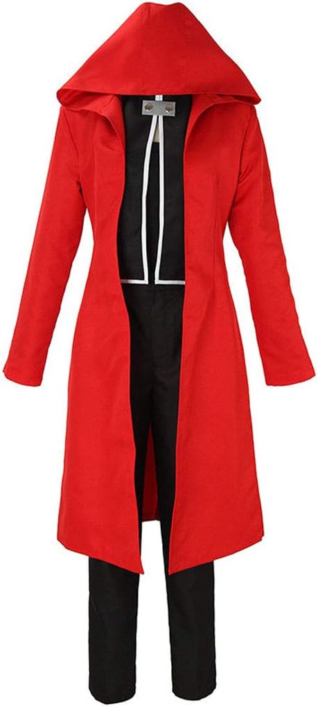 Wish Costume Shop Mens Fullmetal Alchemist Edward Elric Cosplay Costume Halloween Jacket Outfit