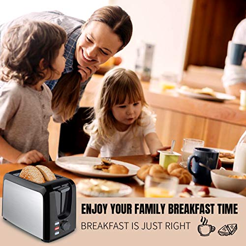 Toaster 2 Slice Stainless Steel Toaster Two Slice Toaster with