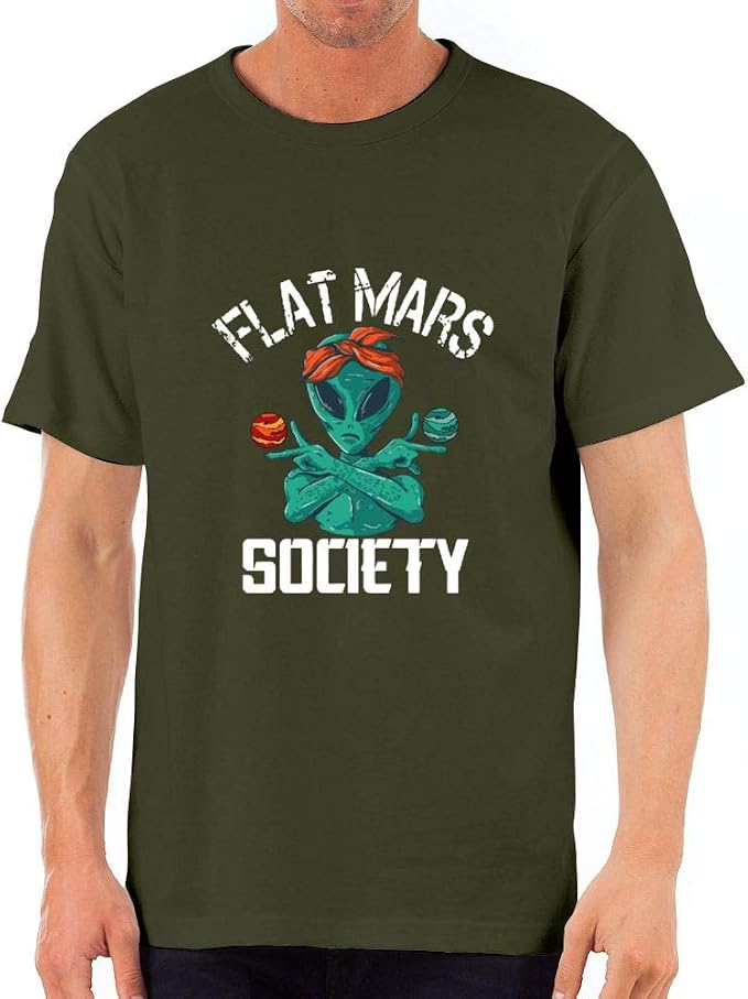 flat mars society t shirt