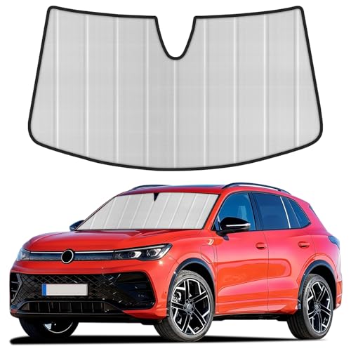 Sun Visor for VW Tiguan 2020-2025 Foldable Front Windshield Interior Thermal Insulation UV Protection Privacy