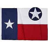 TOPFLAGS Texas Flag 3x5 Heavy Duty Outdoor TX State Flags Embroidered Star Sewn Stripes for Outside with 2 Brass Grommets