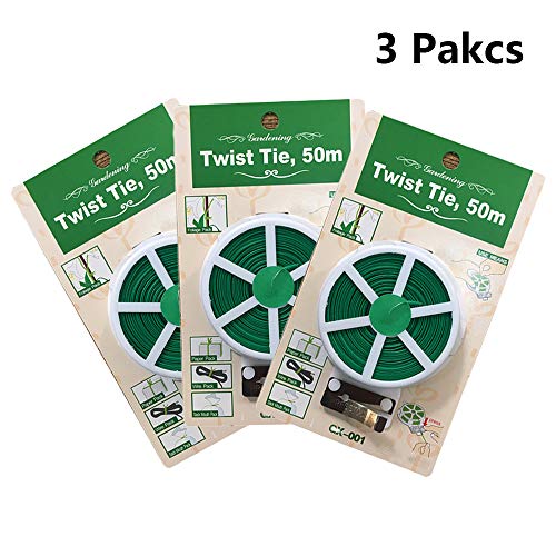 Micnaron Garden Twine 492 Feet Twist Ties with Cutter for Plants, Vines and Wrapping Cords