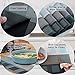TOP BEAUTY Placemats Set of 6 Woven Vinyl Table Mats PVC Heat Insulation Stain Resistant Non Slip Kitchen Dining Table Decoration