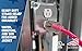 Southwire Heavy Duty Extension Cord, 100Ft, 12 Gauge, 3 Conductor, High Visibility Outdoor Cord, Lighted End, SJTW, Cool Pink, 2579SW000A