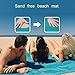 COSOON Beach Mat Sand Proof Rug Picnic Blanket - Sand Dirt & Dust disapper! - Fast Dry, Easy to Clean Perfect for The Beach, Picnic, Camping, Outdoor Events (Blue, 79' x 79' in)