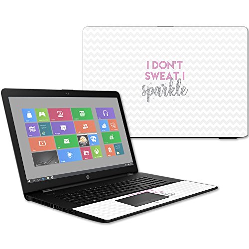 MightySkins Skin Compatible with HP 17t Laptop 17.3" (2017) - I Dont Sweat I Sp…