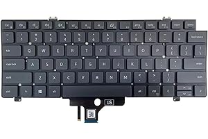 LXDDP Laptop Replacement US Layout Backlit Keyboard for DELL Latitude 7420 7410 5420 Black