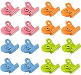 Magnet Clips,Fridge Magnets, Alago 16 Pack Magnetic Metal Clips for Refrigerator Dry Erase Board and Whiteboard,Perfect For Home, School, Classroom and Office Use,4 Colors