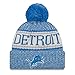 New Era Men's Blue Detroit Lions 2018 NFL Sideline Cold Weather Official Sport Knit Hat