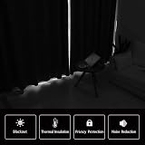 DWCN Turquoise Blackout Curtains 46x72 Eyelet Panels Bedroom Living Room view 4