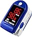 Facelake &reg; FL400 Pulse Oximeter with Carrying Case, Batteries, Neck/Wrist Cord - Blue primary