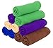 BlizeTec Microfiber Cleaning Cloth All-Purpose Towels; 5 Color and 2 Size (20 Pack)