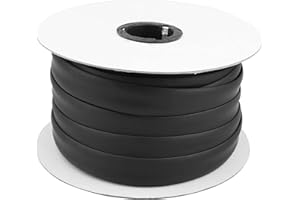 RVMATE 1In x 100 Ft RV Trim Molding Black, Heavy Duty UV Resistant Vinyl Trim Insert, Camper Trim for RV, Camper, Travel Trailer, Trailer Exterior