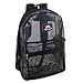 Transparent Mesh Backpacks for School Kids, Beach, Travel - Mesh See Through Backpack with Padded Straps Large