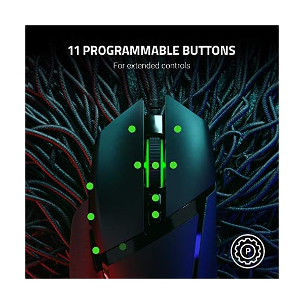 Razer Basilisk V2 - FPS Gaming Mouse (Gaming Mouse with New 20,000 DPI Focus + Optical Sensor, 5G, Removable Dpi Switch…