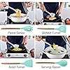 LKKCHER-Kitchen-Utensil-Set-12-Piece-Silicone-Kitchen-Gadget-for-Cooking-Baking-BBQ-Non-Stick-Non-Scratch-Cookware-Set-with-Wooden-Handle-Heat-Resistant-Silicon-Tongs-Spatula-Tool-Set-with LKKCHER 22PCs Silicone Kitchen Utensils Set with Holder, Heat Resistant Cooking Utensils Set, Silicone Utensil Set with…