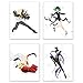 Watercolor One Punch Man Poster Prints - Set of 4 (8x10) Glossy Shonen Anime Manga Wall Art Decor - Saitama - Genos - Sonic - Tatsumaki (Tornado)