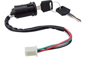 Chanoc 4 Pin Ignition Key Switch Set for Chinese 50cc 70cc 90cc 110cc 125cc 150cc 250cc ATV Dirt Bike Quad