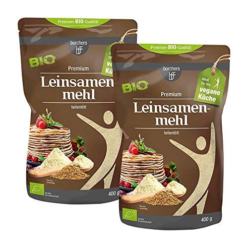 2 x Premium Organic Flaxseed Flour (2 x 400 g) Amazon.co.uk Grocery