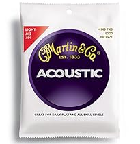 Martin M140 80/20 Acoustic Guitar Strings, Light  3 Pack
