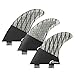 Aimshine FCS Core Carbon Surboard Fins G5 Medium Size Hiwave Series(Grey)