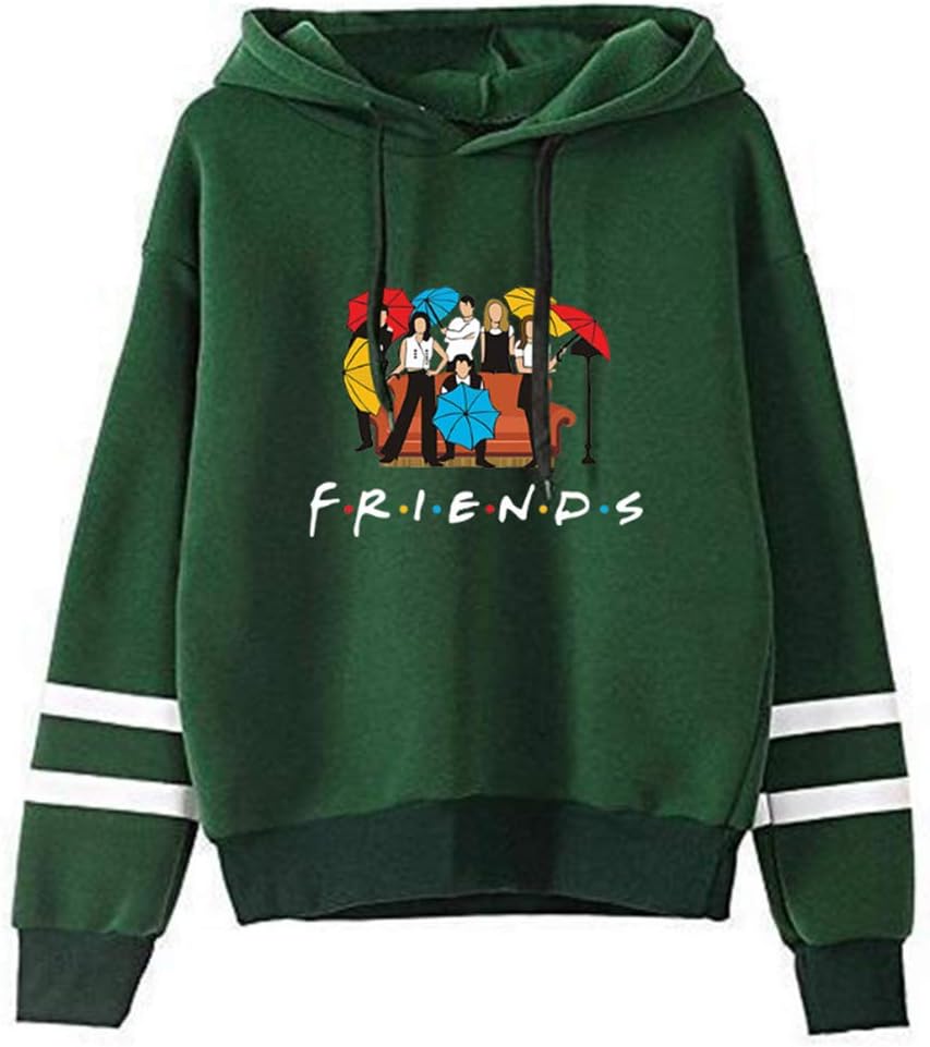 LHAYY Women’s Teen Girls Casual Loose Top Letters Print Pullover Friend Hoodie Sweatshirt Friend TV Show Merchandise