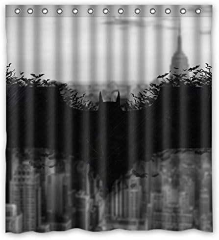 Custom design Batman logo illustration Shower curtains, size 66(W)