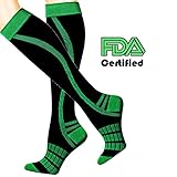 Leg Compression Socks for Women & Men Sports Running & Recovery Medical - Shin Splint from LU&BA 20-30 mmHg knee high socks – 1 PAIR