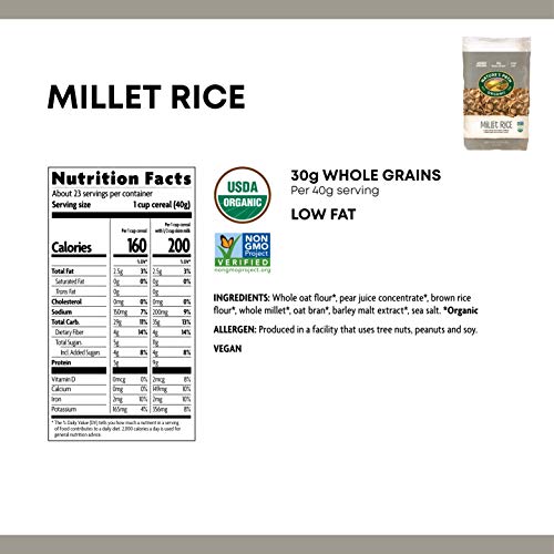image for Nature's Path Millet Rice Sweetened with Fruit Juice, Healthy, Organic