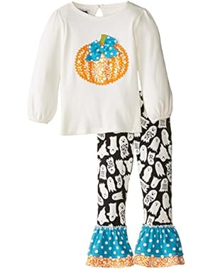 Little Girls' Pumpkin Pant Set