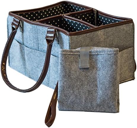 The Precious Baby Diaper Caddy | Portable Changing Pad | Large Car Travel Organizer | Nursery Storage Bin for Boys Girls | Nursery Tote Bag | Baby Shower Gift Basket | Newborn Registry Must Haves |