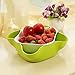 Home and Above 2 Piece Bowl and Drainer Set Holds Fruit, Nuts, Candy, Salads. Drainer/Strainer Nests Inside Large Bowl for Easy Wash and Serve