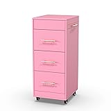 Salon Trolley Cart with Wheels, 3-Drawer Rolling