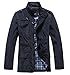 JYG Men's Casual Field Jacket Lightweight Windproof Windbreaker (US X-Small(Asia L), Black)