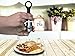 Salt and Pepper Bottle Opener Manual Grinder By TessenWare - Certified BPA FREE [Food Safe Plastic] [Brushed Stainless Steel] Adjustable Coarseness Setting with Ceramic Grinder Tip. (2, Black & White)