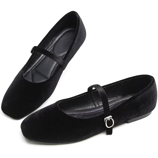 Amazon.com | VFDB Women Mary Jane Shoes Cozy Warm Velvet Suede