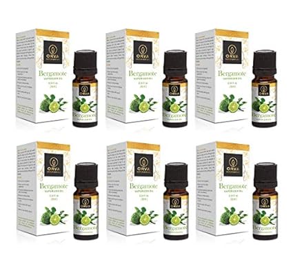ORVA Pure Bergamote Vaporizer Oil 10 ml - Pack of 6