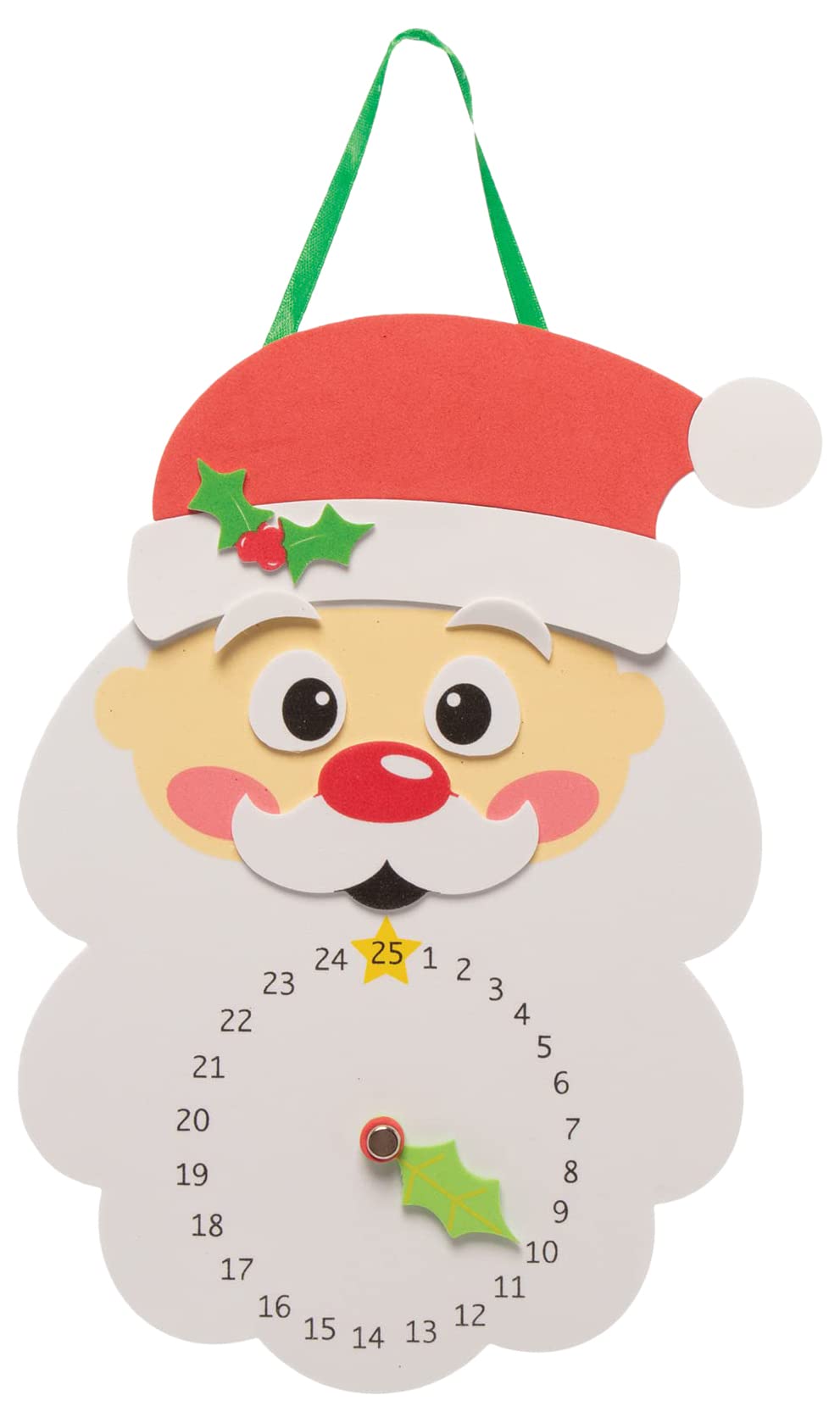 Baker Ross FE871 Countdown to Christmas Clock - Pack of 4, Christmas Crafts for Kids, Make Your Own Xmas Decorations, Creative Arts and Crafts Project for Children