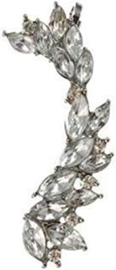 Cute Crystals Cuff Earrings Hypoallergenic Stud Ear Climber Jacket for Women 1 PC