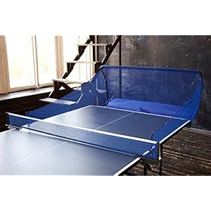 Table Tennis Ball Catch Net – Portable Ping Pong Return Board – Serve and One Player Training Practice Set – Compatible…