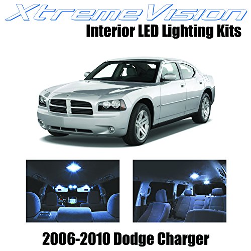 Click Here to See More Images XtremeVision Dodge Charger 2006-2010 (5 Pieces) Cool White Premium Interior LED Kit Package + Installation Tool