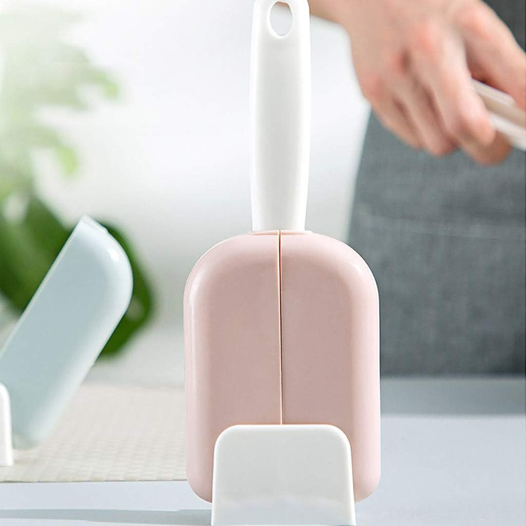 Liyes Stand-up Rice Spoon, Automatic Opening And Closing Dust Cover Set, Hanging Rice Rack, Playing Rice Storage, Household Tableware - for Household (Pink, 1pcs)