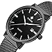 Outdoor Quartz Watch Men Military Stainless Steel Sport Analog Watches for Men All Black With Mesh Strap