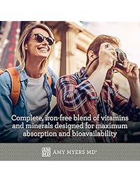 The Myers Way Multivitamin para hombres y mujeres para apoyo de tiroides, alivio de estrés, apoyo...