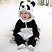 IDGIRL Unisex-baby Winter Flannel Romper Panda Outfits Suit Panda 70CM Panda 3-5 Months