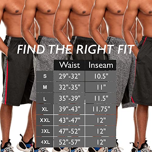 Athletic Shorts for Men 5 Pack Pack Men's Activewear Quick Dry