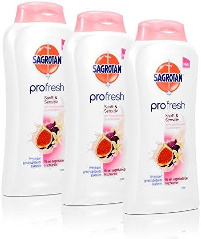3 x Sagrotan profresh shower cream soft & sens 250 ml