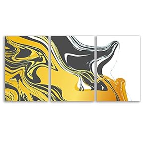 Lines Painting Wall Bedroom Living House x 3 Panels