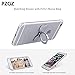 PZOZ Metal Cell Phone Finger Ring Stability Holder Back Stand Collapsible Hand Grip Knob Loop Car Mount Hook Kickstand 360 for iPhone Samsung Galaxy Mobile Cute Accessories (Silver)